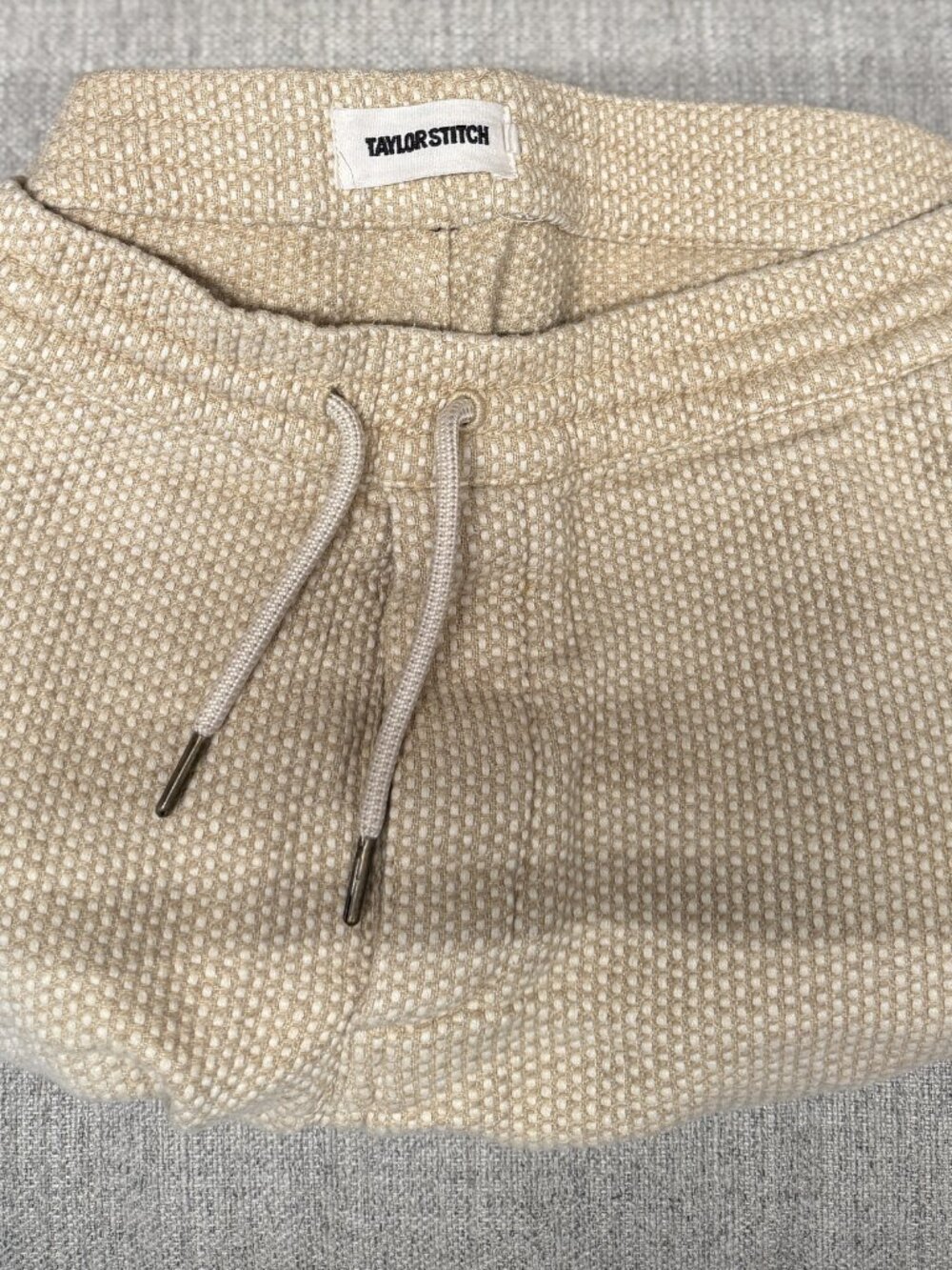 Taylor Stitch Apres Pant Natural Sashiko Organic Cotton Jogger Men's M